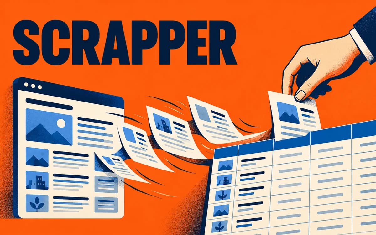 Scrapper illustrated project poster